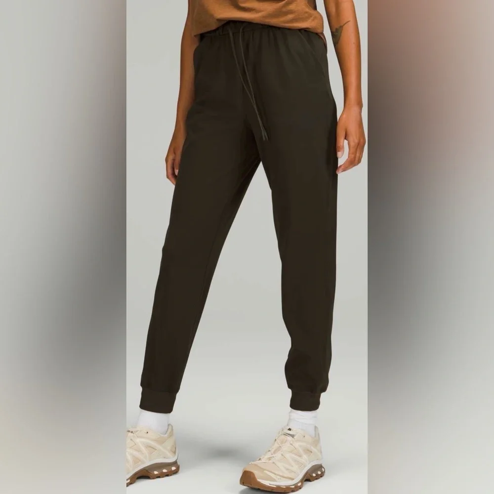 Lululemon Stretch High Rise Jogger Dark Olive Green Size 6